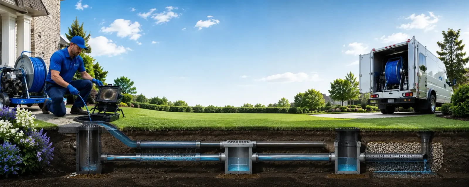 Outdoor drain cleaning information for Sterling, KS